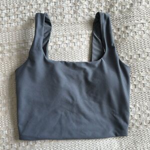 Abercrombie YPB sculptLUX Squareneck Slim Tank Size Small in Graphite